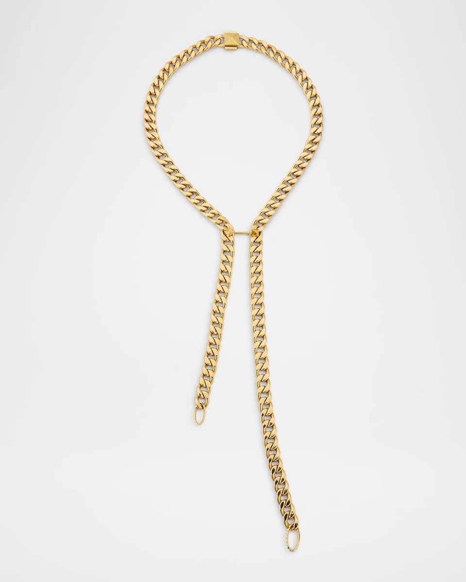 18K Yellow Gold Double Chain Necklace